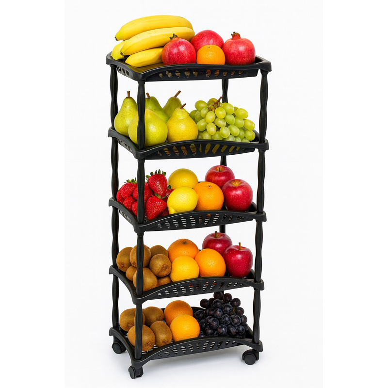 FRUTEIRA 5 andares cesto organizador exclusiva vertical HOUSEMIX com rodas facil montar