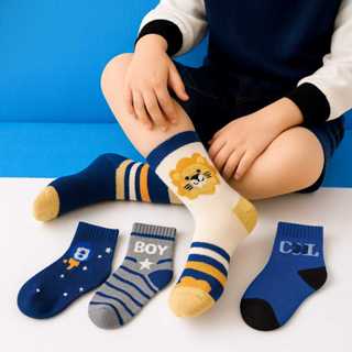 Kit com até 18 Pares de Meias Infantis para Meninos 0 a 10 Anos – Confortáveis, Macias com Algodão Estampas Divertidas em Oferta na Shopee