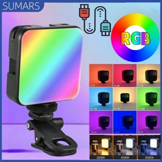 Iluminação RGB 3 Model USB Recarregável Lâmpada Portátil LED para Fotografia Vídeo Ajustável em Oferta na Shopee