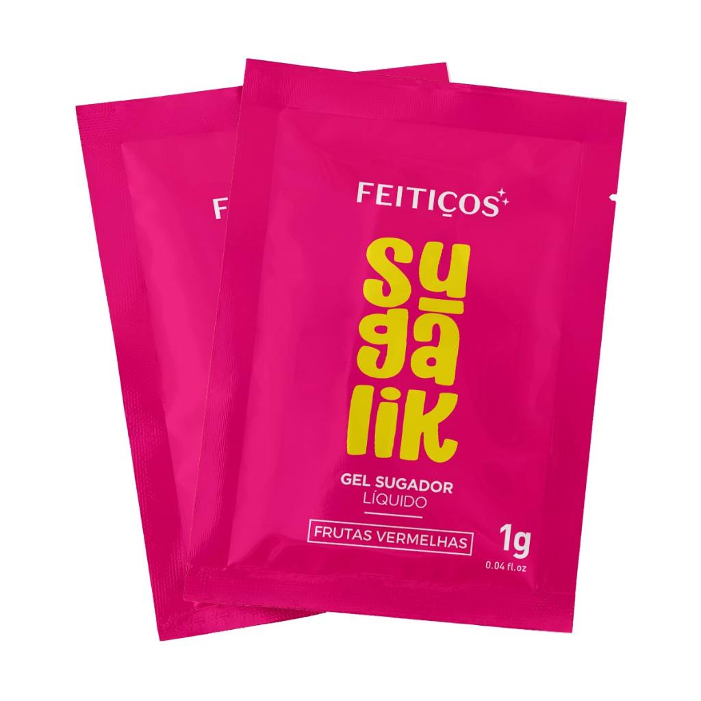 Sugalik Gel Sugador Pulsa Treme Vibra Excitante Sex Shop Feitiços Sachê 1g em Oferta na Shopee