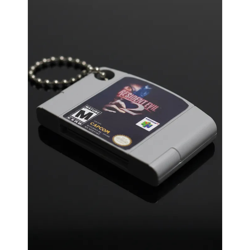 Chaveiro Fita Cartucho N64 Nintendo 64 Resident Evil 2