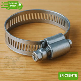 Kit Abraçadeira Rosca Sem Fim para Mangueira de 5/8'' x 3/4'' Água, Ar e Gás em Oferta na Shopee