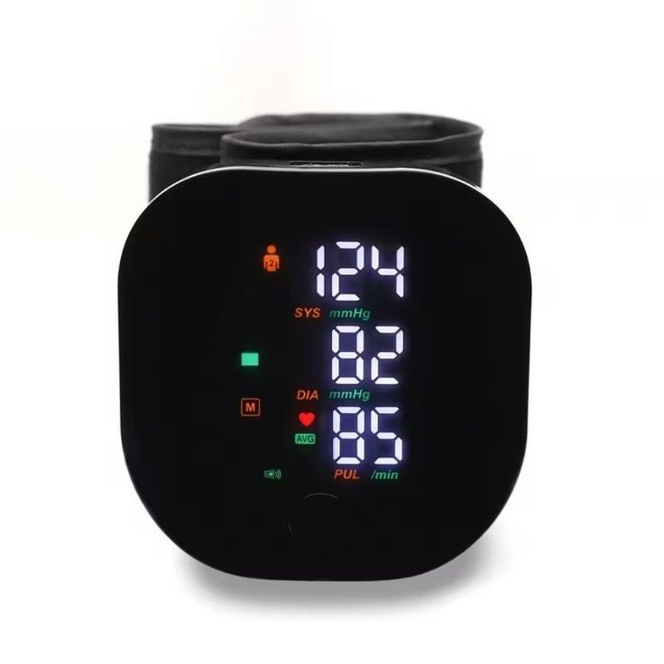 Medidor De Pressão Digital - Medidor de Pressão Arterial Recarregável para Pulso com Display LCD