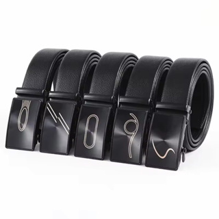 Cinto Social Masculino em Couro Sintético Fivela Automática Catraca Preto em Oferta na Shopee