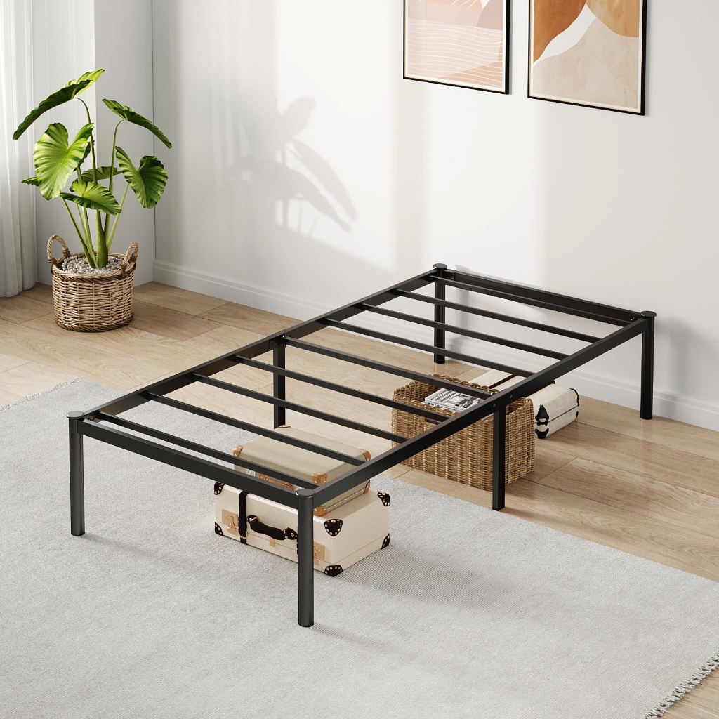 Estrado De Metal Para Cama de Solteiro/Cama De Casal,Fácil De Instalar e Dobrável Com Suportes De Ripas De Aço em Oferta na Shopee