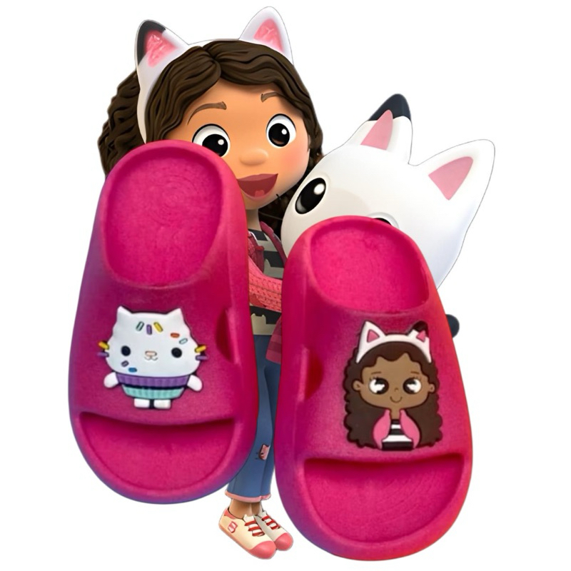 Chinelo Nuvem Sandalia Infantil Confortável Para Meninas Gaby e Gatinho
