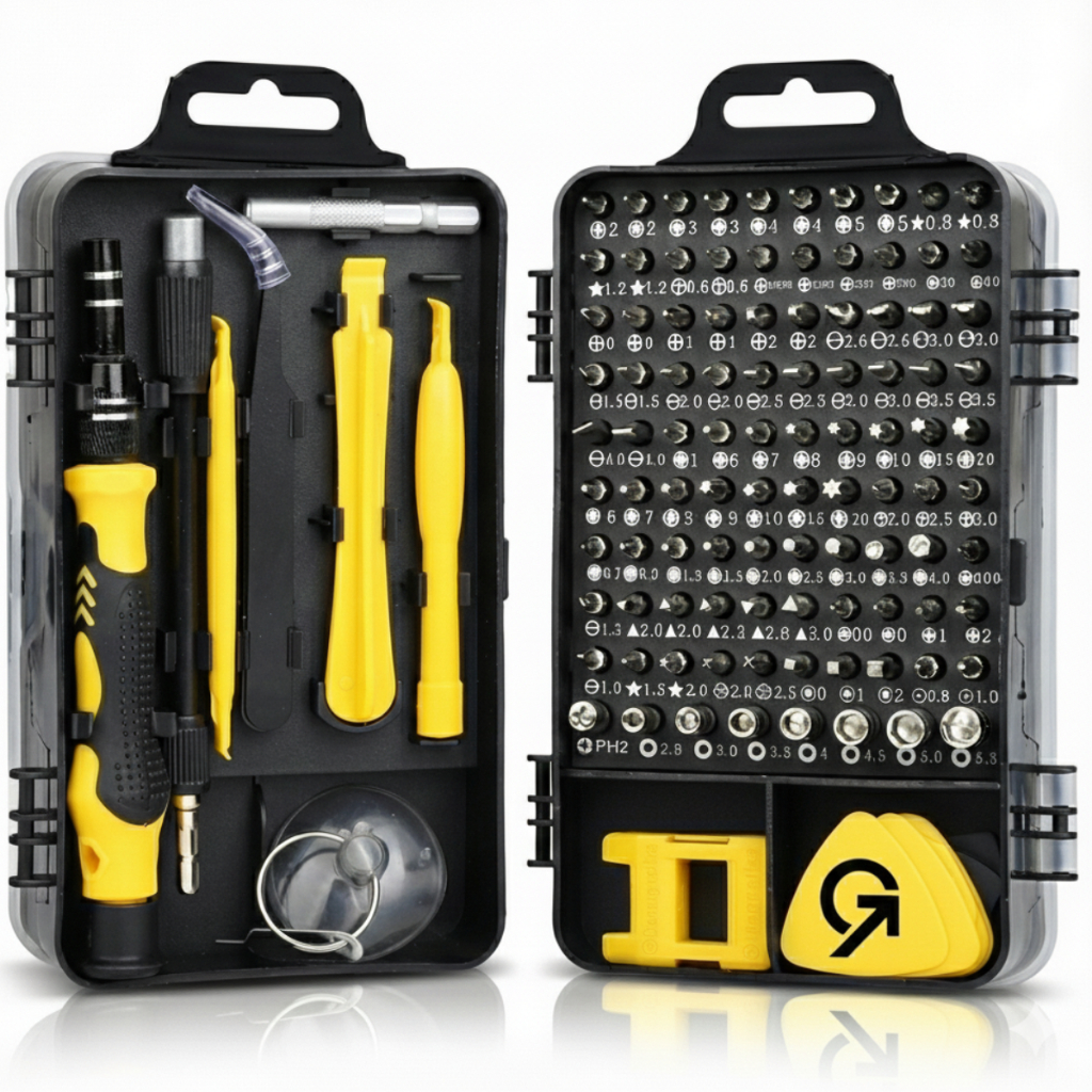 Kit Chaves Precisão Manutenção Profissional 115 Pç Magnético Celular Notebook Conserto Pequenas