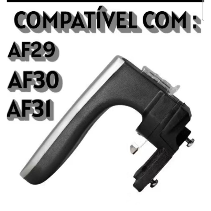 Imagem Compativel Com Cabo Puxador Mondial Air Fryer AF-29 - AF-30 - AF-31 Preto + Parafusos (Encaixe Redondo)7002