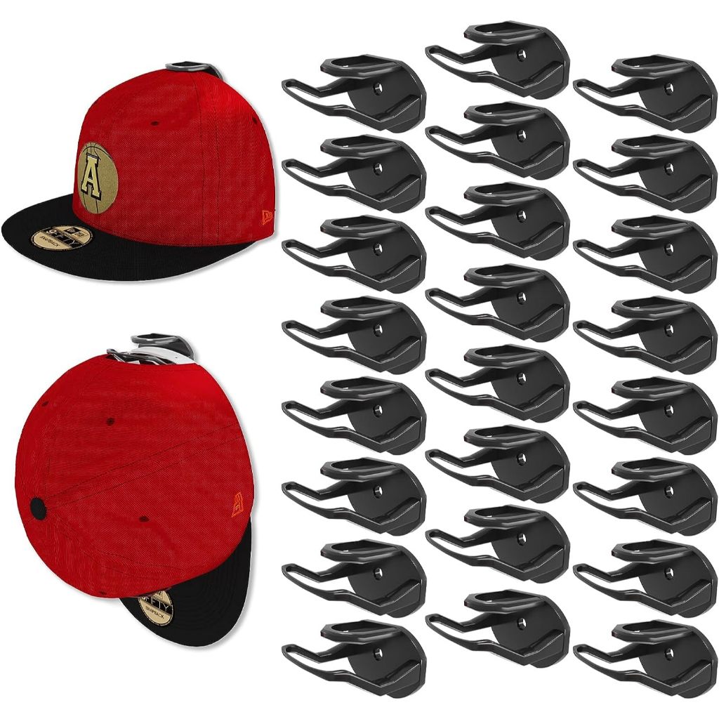 24 Pc Chapéu Adesivo De Parede Ganchos Bonés De Sem Perfuração Cap Organizador Titular Minimalista