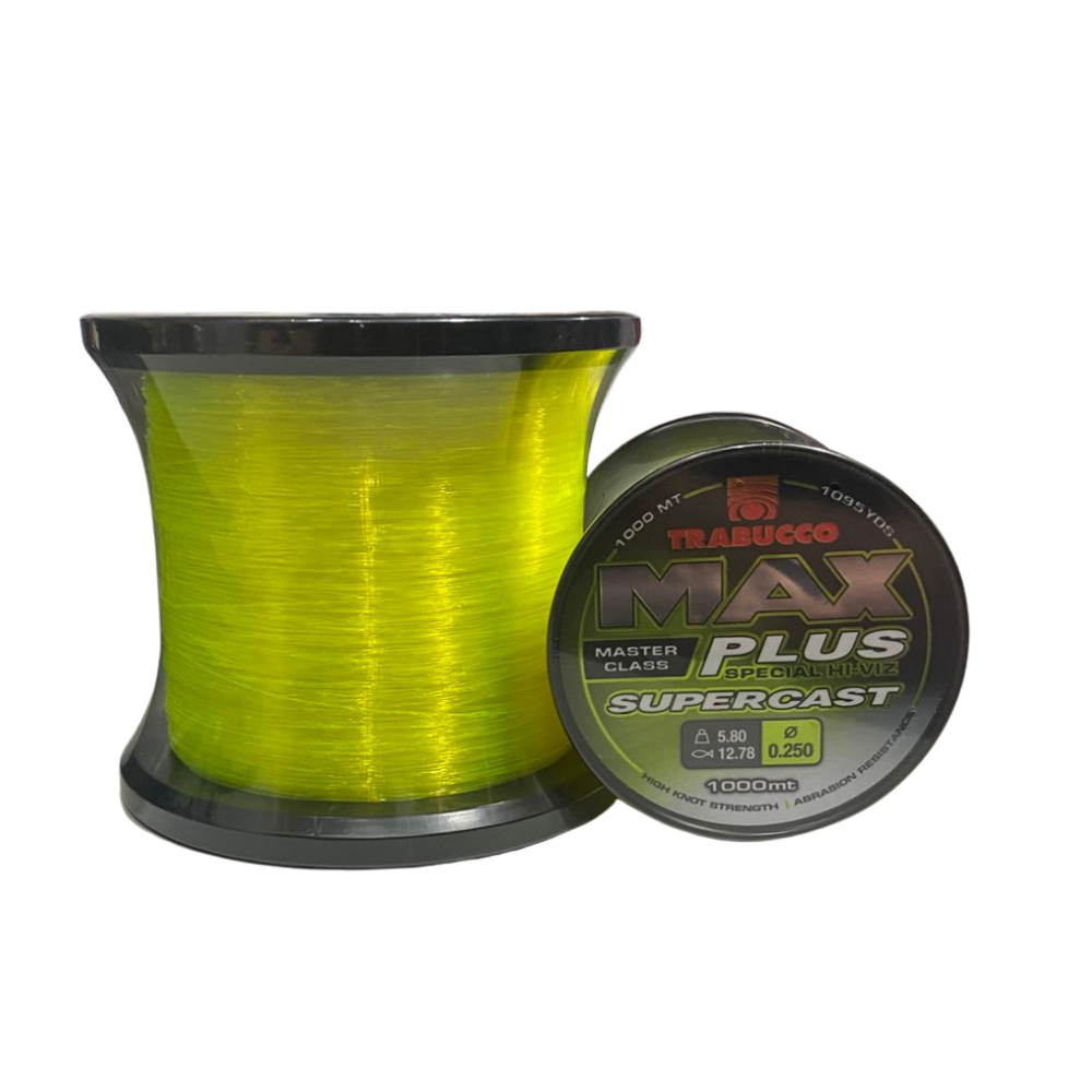 Linha De Pesca Monofilamento Trabucco Max Plus Supercast 1000 Metros