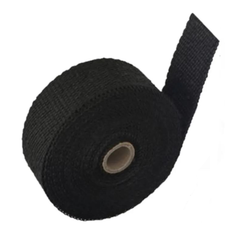 Fita Termotape Preta 5m 6 Zip Manta Térmica Escapamento Moto Tubulações Cano — imagem 2 de 2