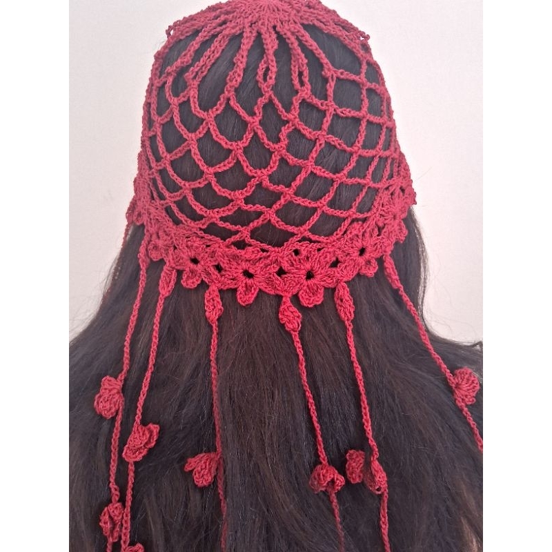 headpiece /touca/chapéu feminino de crochê /moda verão. Pronta Entrega! em Oferta na Shopee