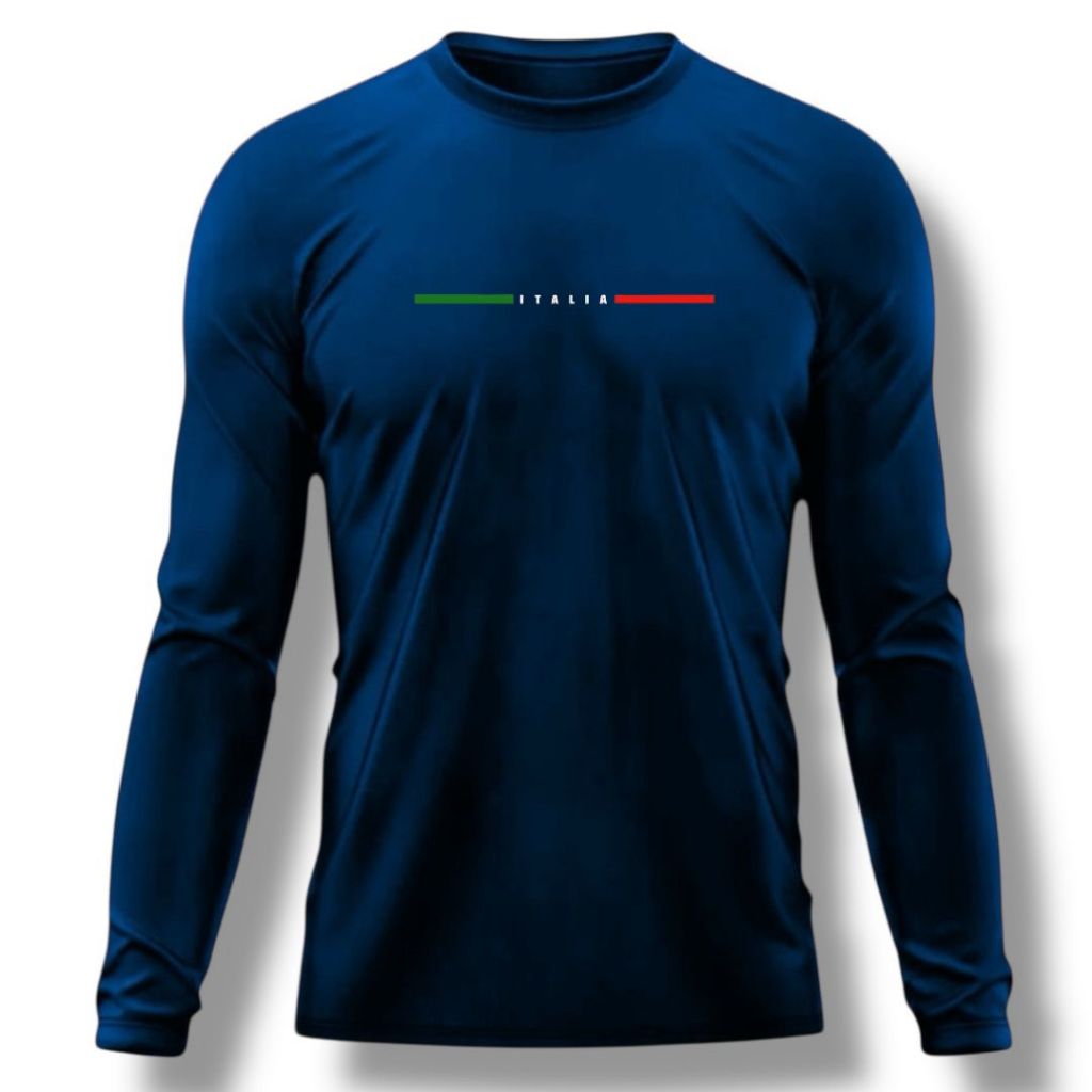 Camisa manga longa italia com proteção uv térmica