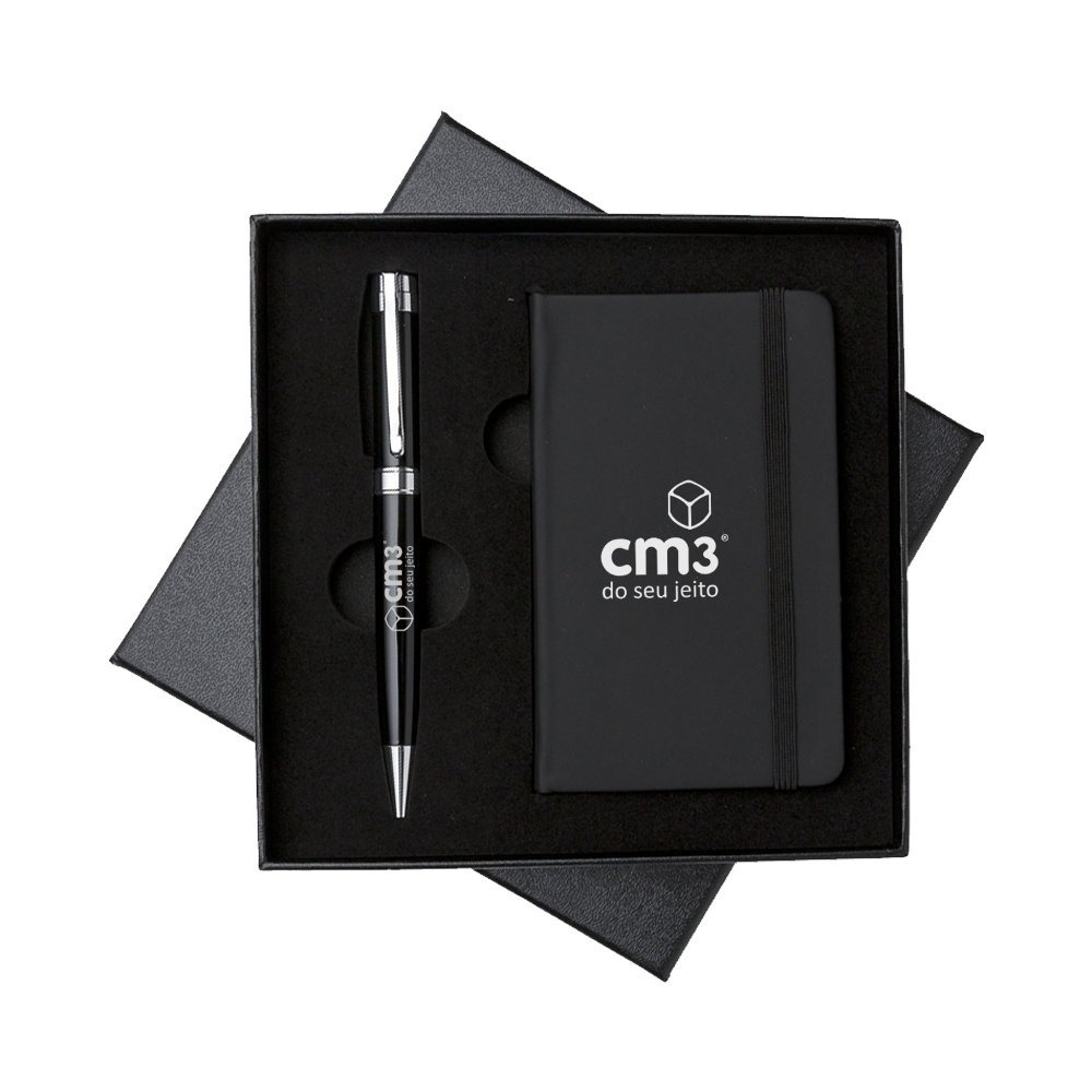 Kit Executivo 2 Peças Caneta Caderneta Personalizado em Oferta na Shopee