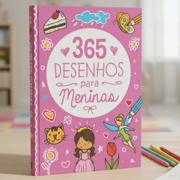 365 Desenhos Para Meninas | Livro Infantil