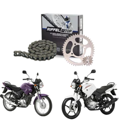 Kit Relação Tração Transmissão Ybr 125 Factor 2000 2001 2002 2003 2004 2005 A 2016 Original Riffel
