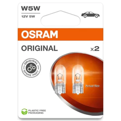 Par Lâmpada Osram Pingo T10 W5w 12v 5w Original Reposição