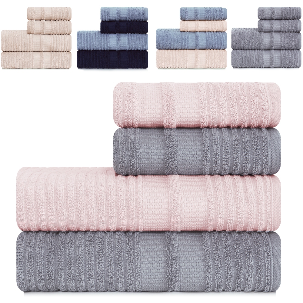 Jogo de Toalhas 4 Peças Banhão e Rosto 100 Algodão Brisa Karsten