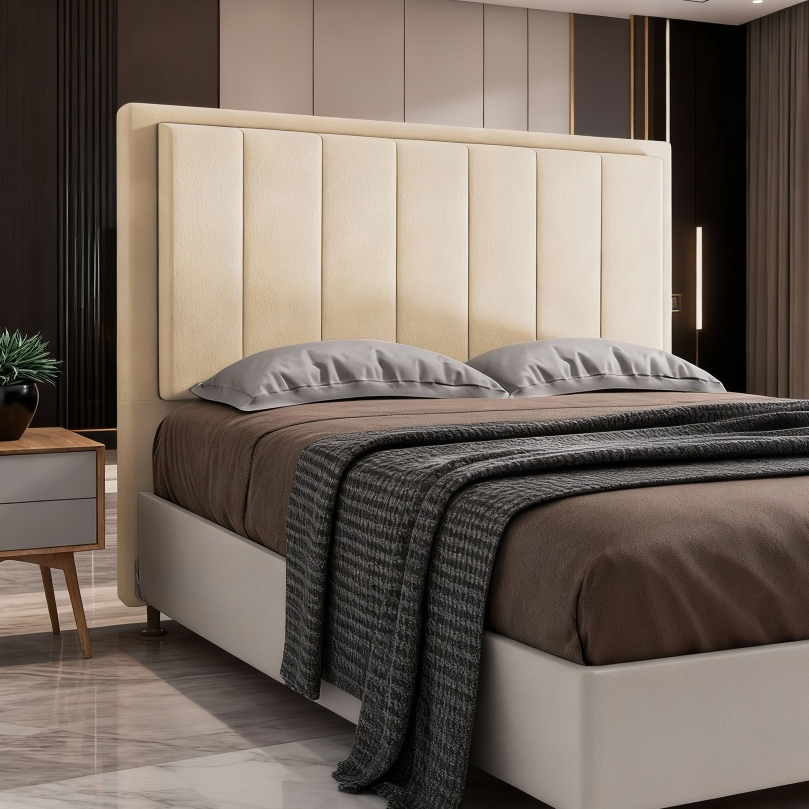 Cabeceira Queen 160cm Opala p/ Cama Box | Estofada em Suede Premium para Quarto