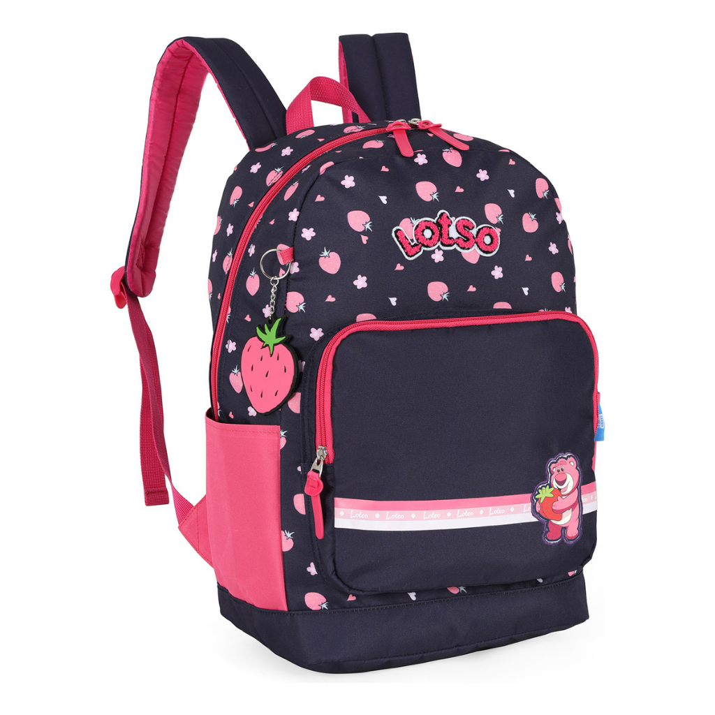 Mochila De Costas Lotso Luxcel Toy Story Azul Escuro E Pink - Azul - Lotso