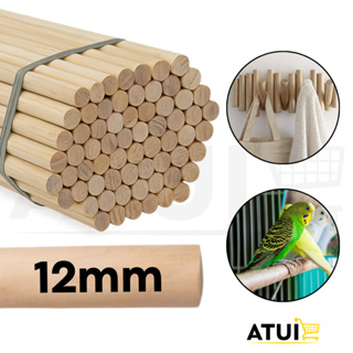 Kit 15 Cabo de Madeira Pinus 12mm Poleiro para Aves Bastão Vareta Artesanatos Banner Bandeira Gaiola Calopsita em Oferta na Shopee