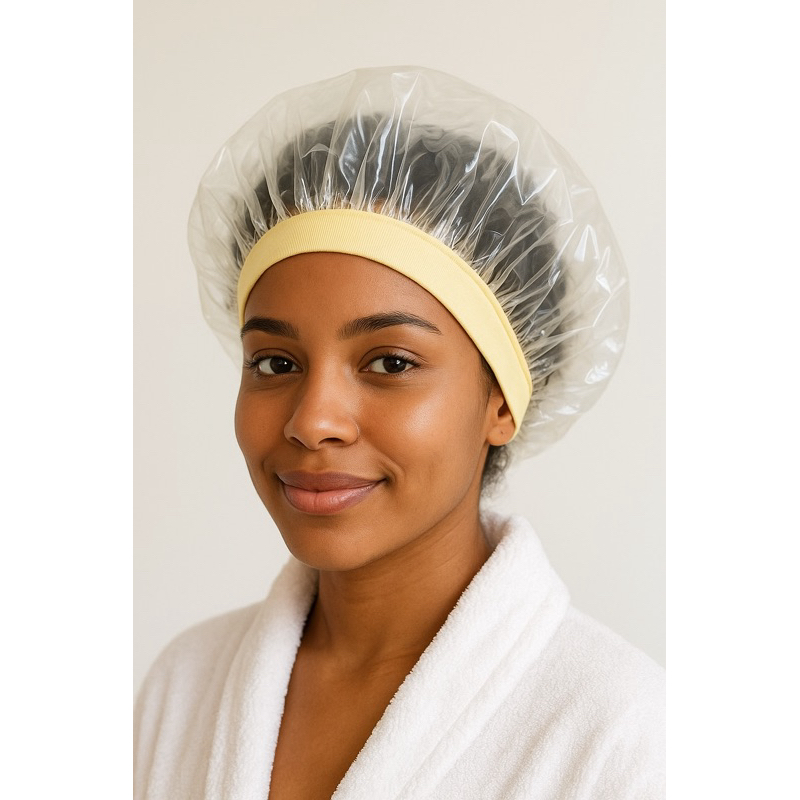 Touca de Banho Impermeável com Faixa Atoalhada em Oferta na Shopee