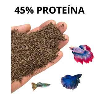 Ração para Bettas, Espadas, Guppies, Lebiste e outros 45% Proteina em Oferta na Shopee