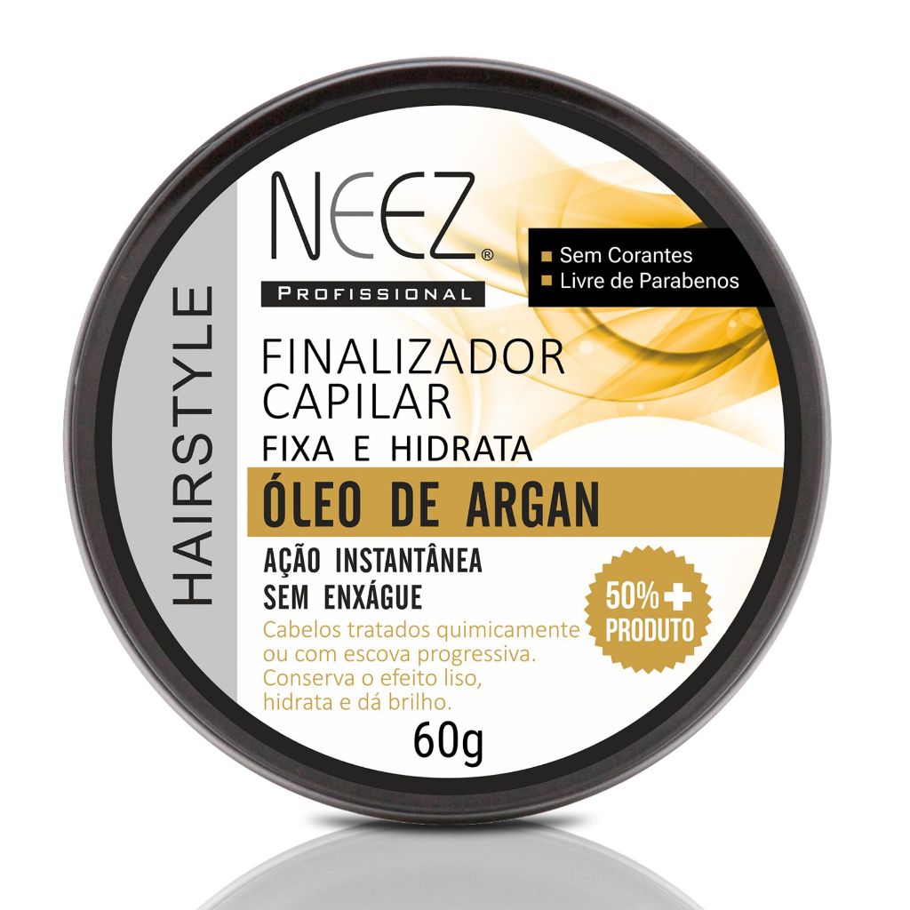 Neez Pomada Finalizadora Argan 60g em Oferta na Shopee