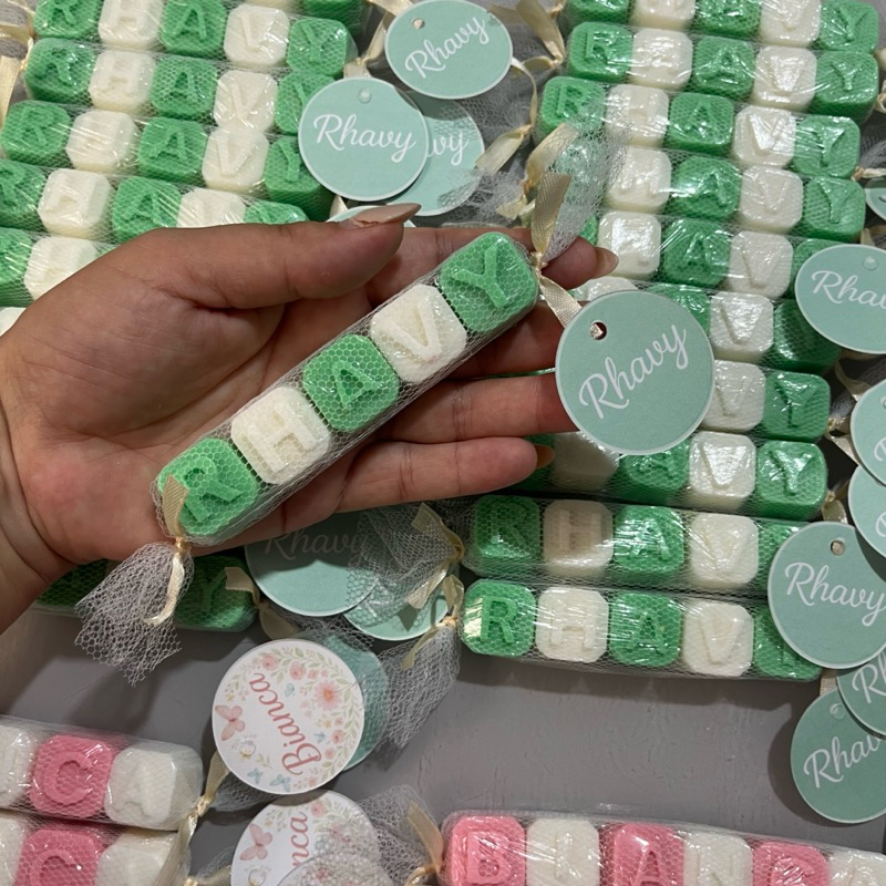 10 Lembrancinha Sabonete Nome Para Bebê Casamento Eventos Maternidade