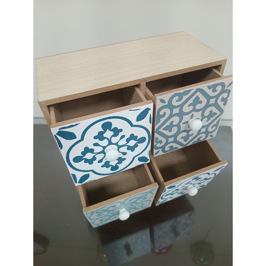 CAIXA ORGANIZADORA VERT MDF 27x22x10cm COLOR