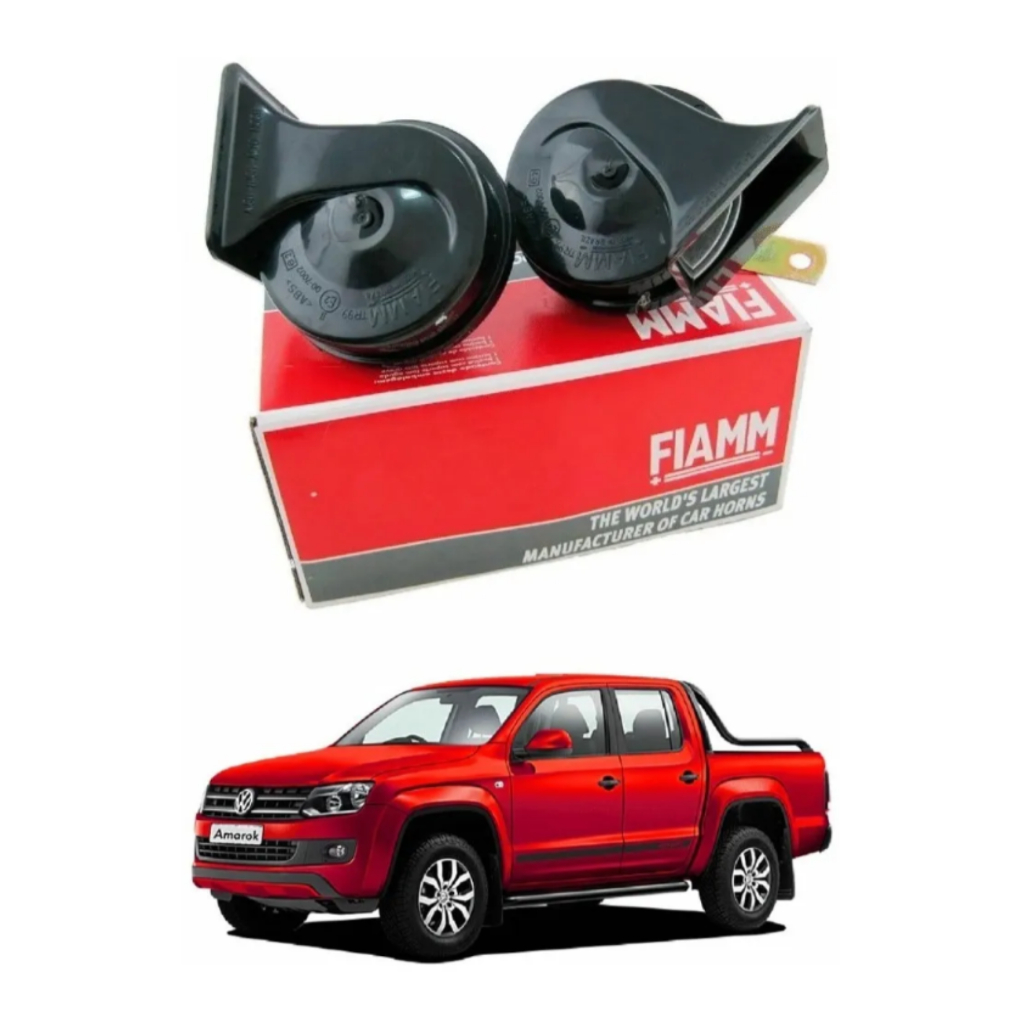 Buzina Caracol Automotiva Fiamm Grave Agudo 12v Amarok
