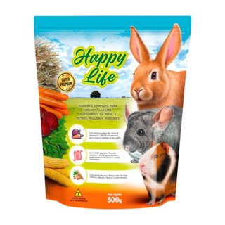 Ração Nutripássaros Happy Life Coelho e Roedores 500g em Oferta na Shopee