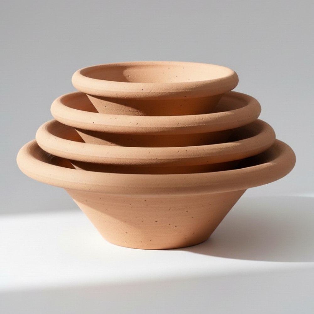 Alguidar de Barro Artesanal Oberó Igba Ẹbọ Oferenda Rituais Umbanda Candomblé Exu Pomba Gira