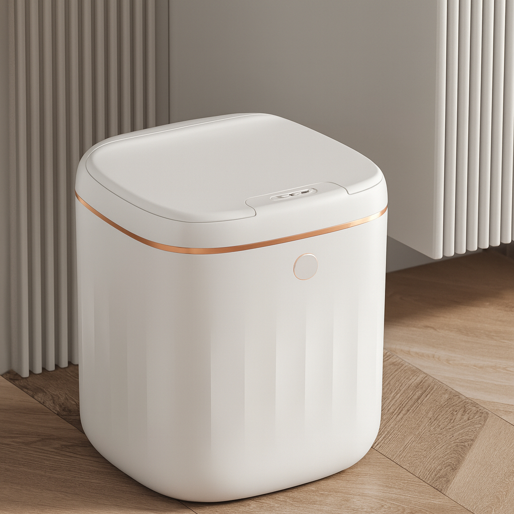 Lixeira Automática com Sensor 20L 25x25x38cm Silenciosa em Oferta na Shopee