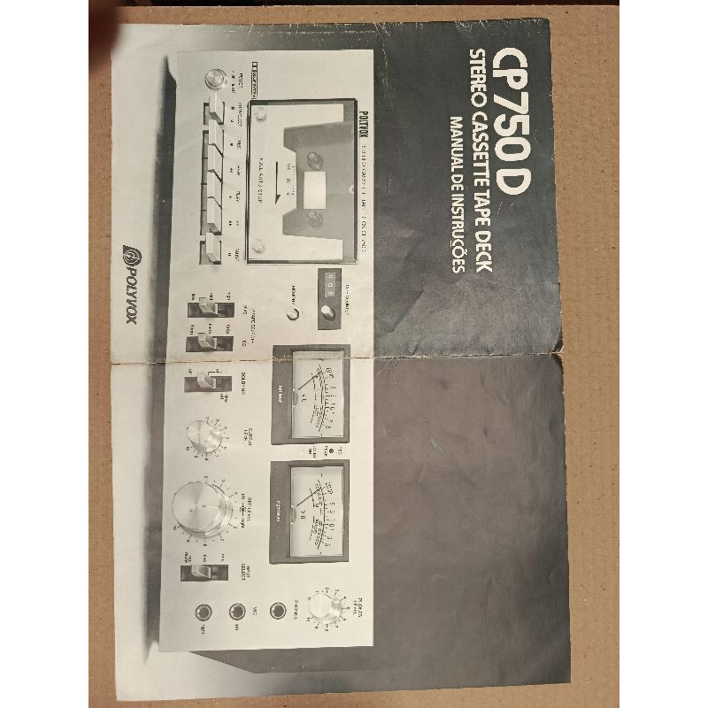 manual de instruções Polyvox cp750d cassete tape