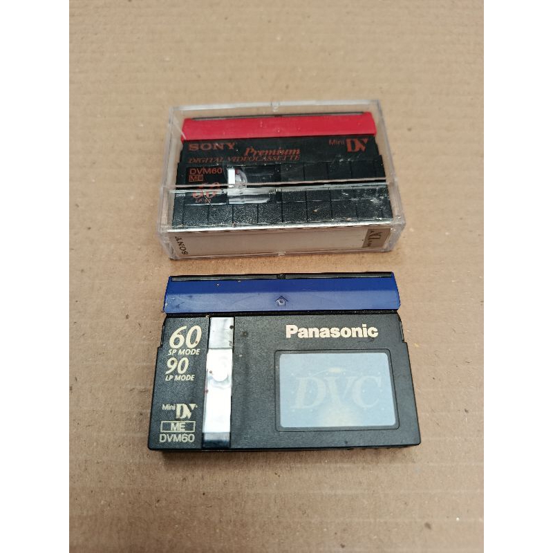lote com 2 fitas mini dv - dvm60 Sony Panasonic