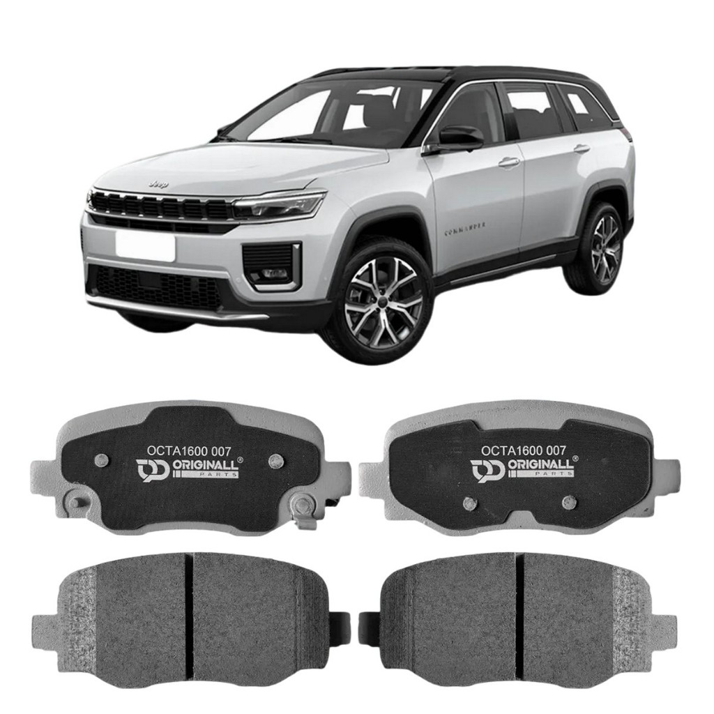 Jogo de Pastilha de Freio Traseira Jeep COMMANDER T270 - TD380 Ano 2021 Em Diante - Cerâmica Premium em Oferta na Shopee