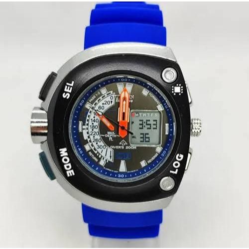 Relógio Aqualand Eco-Drive Promaster Meia Lua Pulseira Borracha Azul Varias Cores