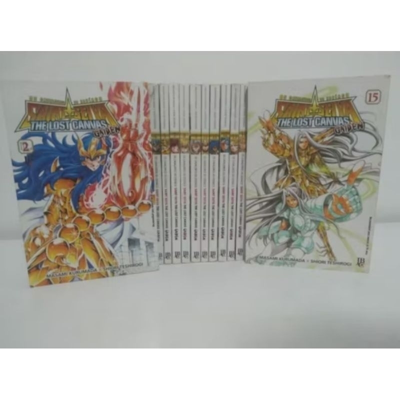 coleção de mangas cavaleiros do zodíaco The lost canvas gaiden 1 ao 15 para venda avulsa