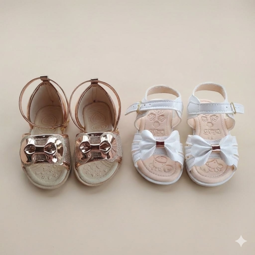 Sandalinha Infantil Menina Regulagem Ajuste Sandalia Kids Modelos Delicada Final Ano Natal Ano Novo