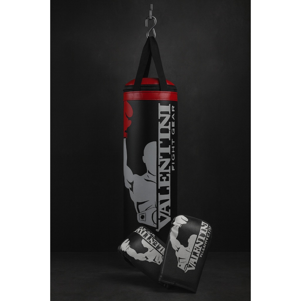 Saco De Pancada Infantil Cheio + 1 Par De Luva Bate Saco Treino em Oferta na Shopee