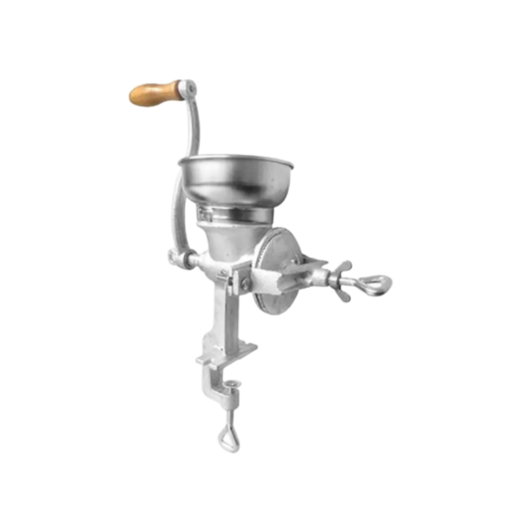 Máquina De Moer Café Soja Cereais Grãos Manual Desmontável Cor Prateado em Oferta na Shopee