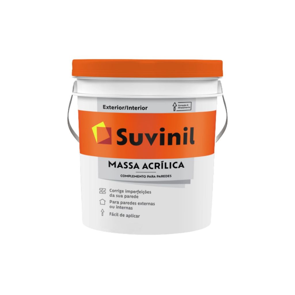 Massa Corrida Pva Branca - Suvinil 5,7 Kg em Oferta na Shopee