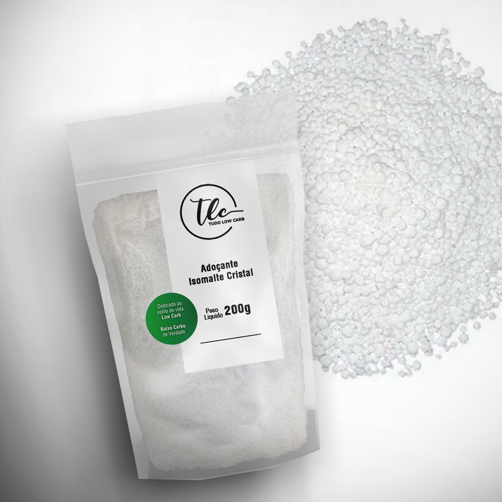 Isomalte Cristal Adoçante Sem Glúten 200g ~ 1 Kg Isomalt Premium 100% Puro TLC Tudo Low Carb em Oferta na Shopee