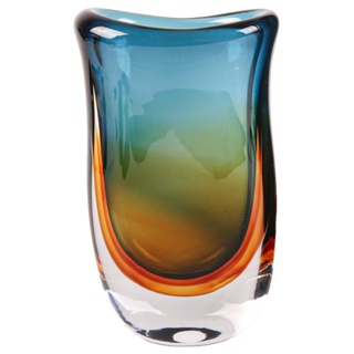 Vaso De Vidro Decorativo Murano Sala Estar Jantar Moderno Banheiro Lavabo Color em Oferta na Shopee