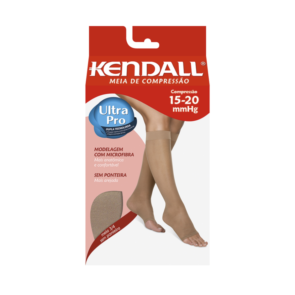 Meia Kendall 3/4 Média Compressão sem Ponteira 1871 (15-20mmHg) em Oferta na Shopee