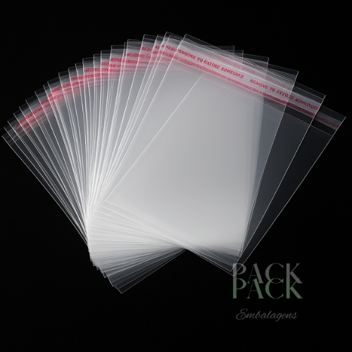 Kit 100 e 500 Saquinhos Saco Adesivado Transparente 4x4cm ao 30x40cm Embalagem Saquinho Adesivo em Oferta na Shopee