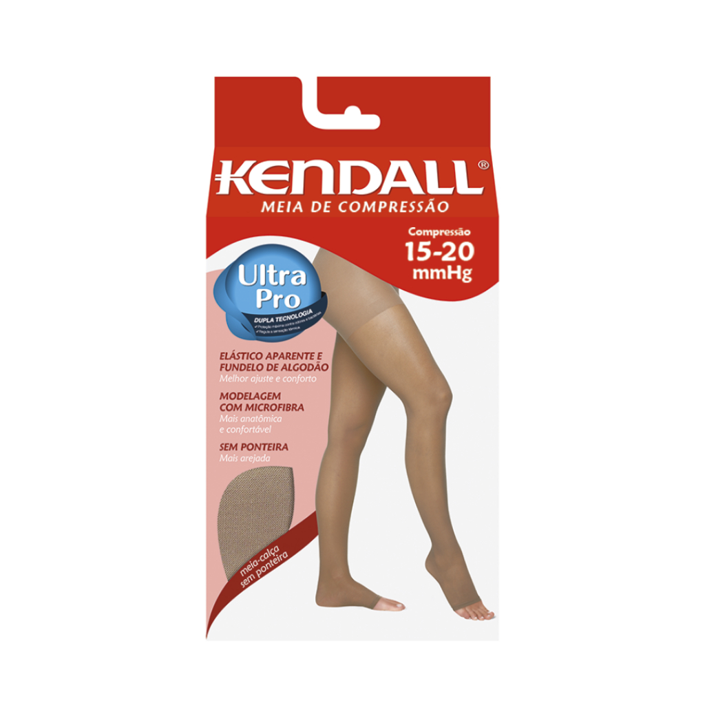 Meia Calça Kendall 1701 Sem Ponteira Média Compressão (15-20 mmHg) em Oferta na Shopee