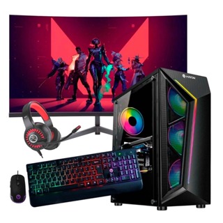 Computador Pc Gamer i9, RTX 5060 8gb, 32gb Ram, Nvme 2tb, Monitor 24" 165Hz Curvo Com Áudio em Oferta na Shopee