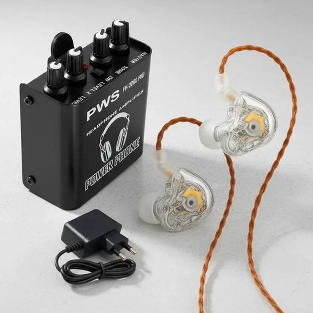 Kit Monitor de Palco Amplificador + Fone In Ear Profissional para Retorno De Palco Musicos